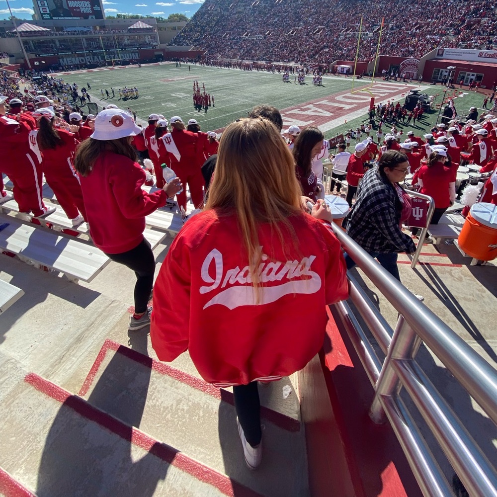 Indiana Hoosiers satin bomber jacket. - Picture 12 of 12